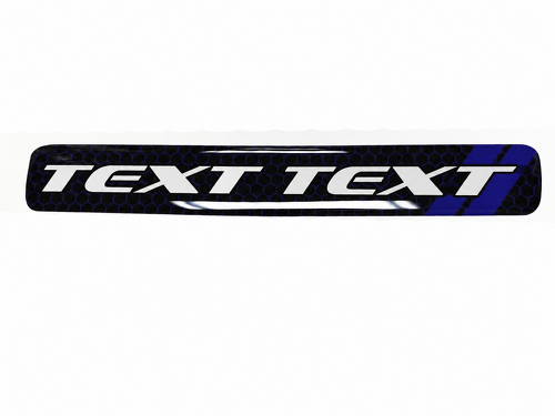 Scat Pack Style TEXT TEXT Deep Blue Honeycomb Domed Strip Steering Wheel Vinyl Decal Sticker for Dodge Challenger