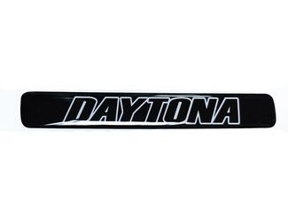 One Steering Wheel White and Black Daytona Challenger Charger emblem domed decal
