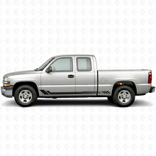 Honeycomb Door & Rocker Panel Vinyl Stripes for Chevrolet Silverado 1500 GMT800 1999-2007_2