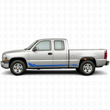 Honeycomb Door & Rocker Panel Vinyl Stripes for Chevrolet Silverado 1500 GMT800 1999-2007_5