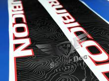 Pair of Topographic Map Jeep WRANGLER JK UNLIMITED RUBICON RECON Decal Sticker
 2