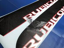 Pair of Topographic Map Jeep WRANGLER JK UNLIMITED RUBICON RECON Decal Sticker
 3