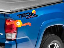 Pair of TRD SPORT Mountains Vintage Old Style Sunset Style Bed Side Vinyl Stickers Decal Toyota Tacoma Tundra FJ Cruiser
 2