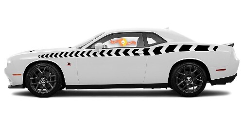 Full Length Bodyline Arrows Racing Stripe Kit for Dodge Challenger