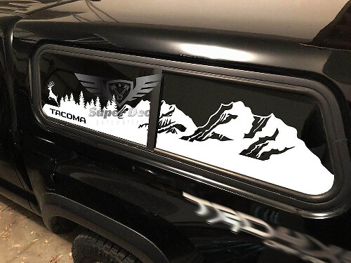 Mountain Forest Bed Topper Window Decal Kit for Toyota Tacoma 2016-2020_1