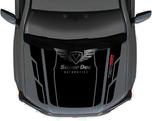 TRD Style Hood Vinyl Decal Kit for Toyota 4Runner Gen5 No Scoop_1
