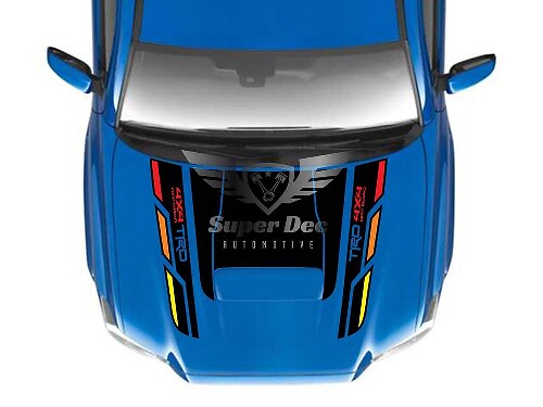 Vintage Style TRD 4x4 Off Road Hood Vinyl Decal for Toyota Tacoma