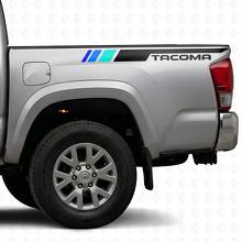 Vintage TRD Style Side Stripe Vinyl Decals Kit for Toyota Tacoma_4
