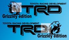 Pair of TRD Grizzley Edition vinyl decal sticker
 2