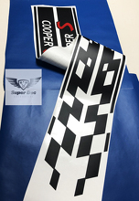 Cooper S Side Checkered Stripes Vinyl Decal Kit for Mini Cooper_3