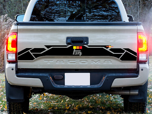 Tailgate Vintage TEQ Vinyl Stickers Decal fit to Tacoma 16-23