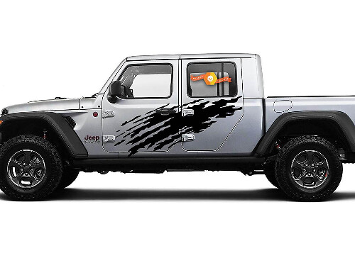 Splash Dirt Side Door Vinyl Decal Sticker Graphics Kit 2 for Jeep Gladiator JT