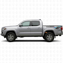 TRD 4x4 Vintage Style Rear Side Vinyl Decal For Tacoma Tundra _2