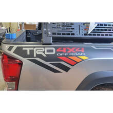 Vintage Old Style Stripes TRD 4x4 PRO Sport Off Road Bed Side Vinyl Stickers Decal fit to Tacoma 13-24 or Tundra 13-24
 4