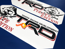 TRD Pirate Edition Bed Side Vinyl Decals Kit for Toyota Trucks_2