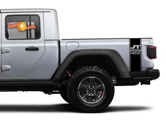 Jeep Gladiator 2 Side  jt bright white 6.4 hemi decal Factory Style Body Vinyl Graphic Stripes Kit 2018 - 2021
