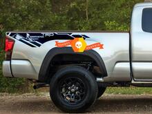Sasquatch Bigfoot TRD edition Mountain BedSide Vinyl Stickers Decal fit to Tacoma 13-20 or Tundra 13-20
 2