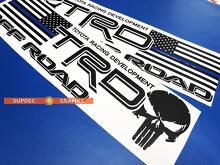 TRD-Style USA Flag Punisher Skull Vinyl Decal Kit for Toyota Tacoma Tundra FJ Cruiser_2