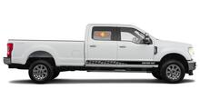 Racing rocker panel stripes vinyl decals stickers for Ford F-250 2020
 2