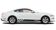 Racing rocker panel stripes vinyl decals stickers for Ford Mustang 2020
 4