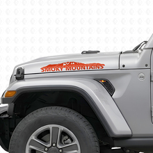 Smoky Mountains Hood Vinyl Decal Sticker for Jeep Wrangler_4