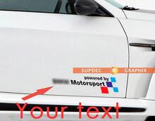 2 powered by Text Motorsport vinyl stickers decals for bmw M3 M5 M6 e36 e46 e92 e60 f10 f15 f16 f30 g05 g20
 2