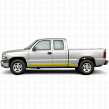 Layered Lightning Door & Rocker Panel Vinyl Stripes for Chevrolet Silverado 1500 GMT800 1999-2007_3