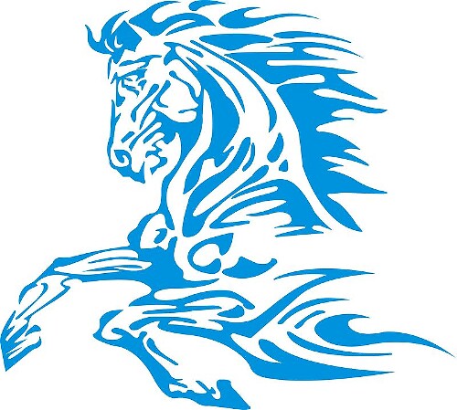 Tribal Horse Universal Vinyl Decal Sticker