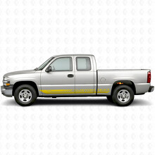 Custom Text Frame Door & Rocker Panel Vinyl Stripes for Chevrolet Silverado 1500 GMT800 1999-2007_3