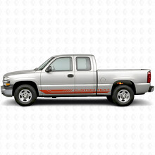 Custom Text Frame Door & Rocker Panel Vinyl Stripes for Chevrolet Silverado 1500 GMT800 1999-2007_4