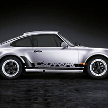 Carrera Lettring Stripes Side Decal Sticker For Porsche 911 2