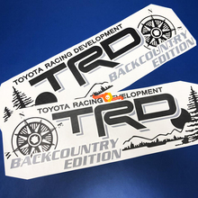 Toyota Racing Development TRD Backcountry edition 4X4 bed side Mountains Compass tree Graphic decals stickers for Tacoma 2016 - 2020
 2