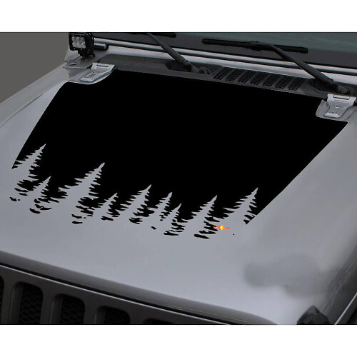 Forest Hood Vinyl Decal for Jeep Gladiator & Wrangler