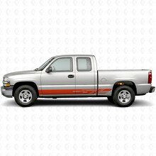 Diagonal Slot Door & Rocker Panel Vinyl Stripes for Chevrolet Silverado 1500 GMT800 1999-2007_4