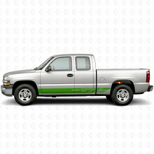 Diagonal Slot Door & Rocker Panel Vinyl Stripes for Chevrolet Silverado 1500 GMT800 1999-2007_6