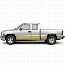 Topographic Contour Door & Rocker Panel Vinyl Stripes for Chevrolet Silverado 1500 GMT800 1999-2007_3