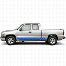 Topographic Contour Door & Rocker Panel Vinyl Stripes for Chevrolet Silverado 1500 GMT800 1999-2007_5