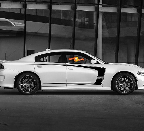 Dodge Charger C Stripe Hemi 370 SRT 392 Decal Sticker Complete Graphics Kit fits to models 2011-2020
