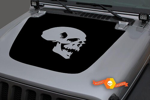 Skull Hood Vinyl Decal for Jeep Wrangler JL/JLU and Gladiator JT