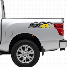 PRO-4X Mountain Bed Side Vinyl Decals Kit for Nissan Titan 2016+_5
