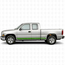 Topographic Band Door & Rocker Panel Vinyl Stripes for Chevrolet Silverado 1500 GMT800 1999-2007_6