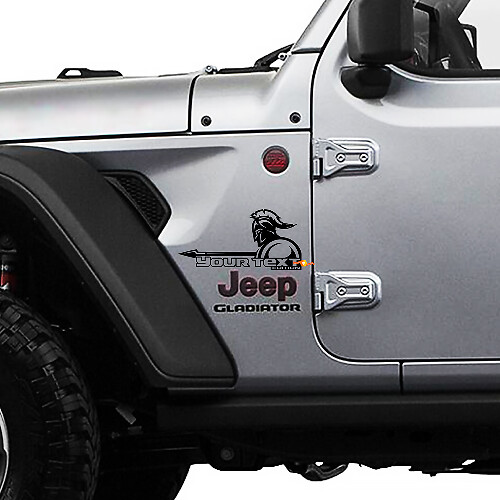 Jeep Wrangler Gladiator Fender spear sword  Wrangler JL JLU JT Vinyl Sticker Decal Kit
