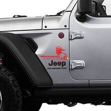 Gladiator with Custom Text Fender Vinyl Decal Kit for Jeep Wrangler Gladiator_3