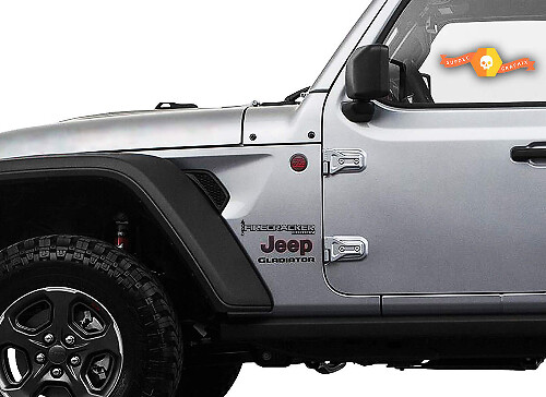 Firecracker Edition Fender Vinyl Decal Kit for Jeep Wrangler & Gladiator 