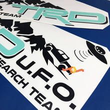 Pair of TRD UFO Research Team Side Vinyl Decals Stickers for Toyota Tacoma 2 colors
 3