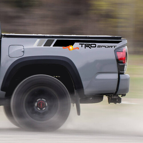 TRD Sport Style Bedside Stripes Vinyl Decal for Toyota Tacoma