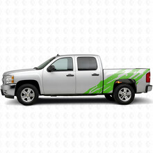Jagged Bedside Vinyl Stripes for Chevrolet Silverado 1500 GMT900 2007-2013_6