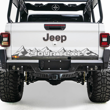 Bed Tailgate Jeep Wrangler JL JLU jls jts Gladiator Rubicon Mountains Vinyl Sticker Decal for 2018-2021
 2