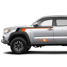 Toyota TRD Hood old style Tacoma vintage style brown shadows Graphics side Sticker Decal stripe Sticker Decal
 3