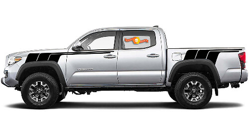 Retro Style Side Stripe Vinyl Decal Kit For Toyota Tacoma Gen 2